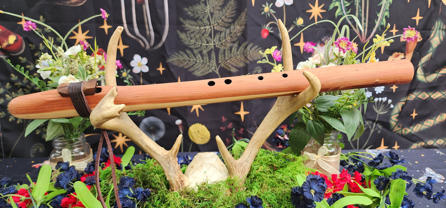 🌿 Red Cedar Flute in F – Wandering Soul Edition