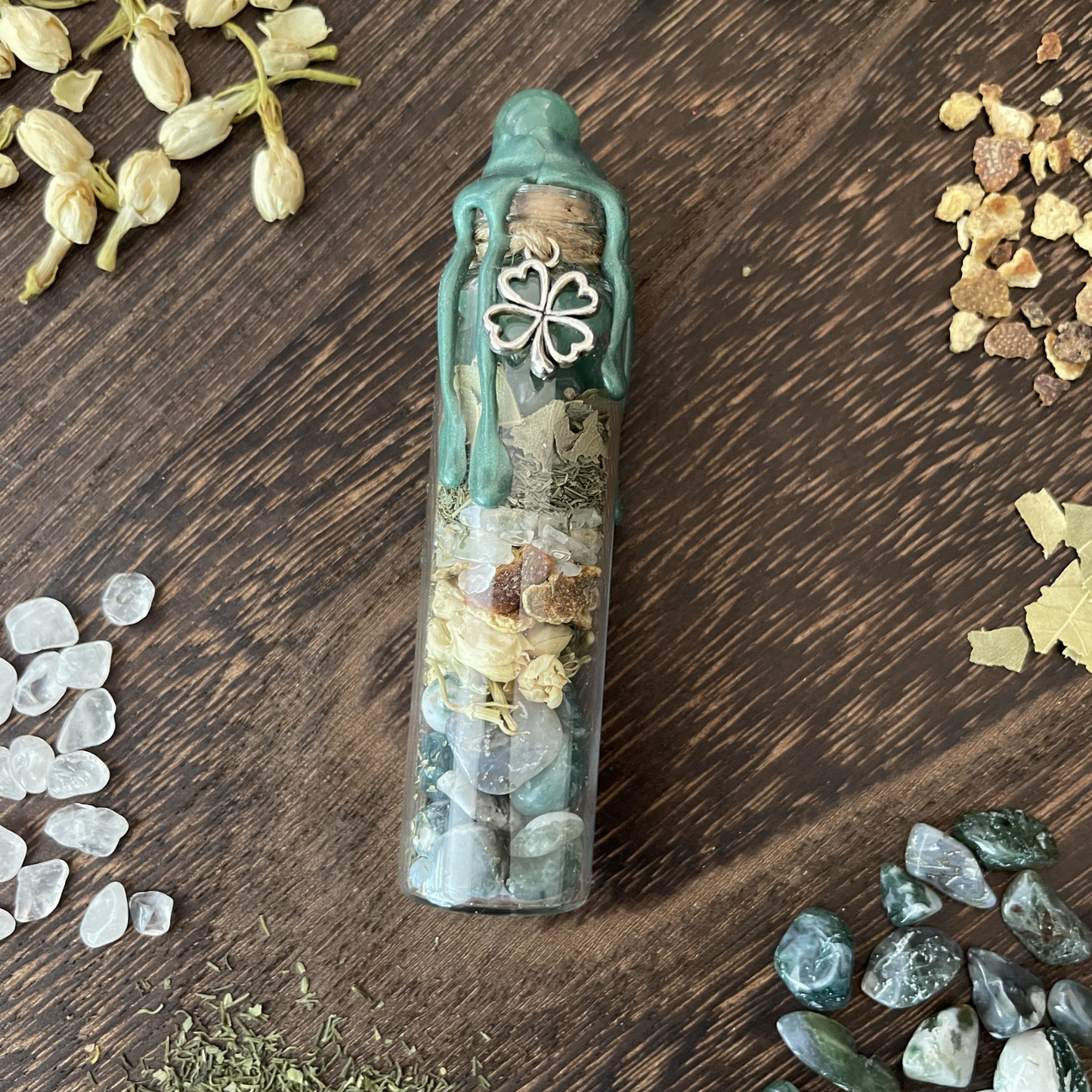 Abundance Spell Jar, Intention Jar, Witch's Spell Bottle