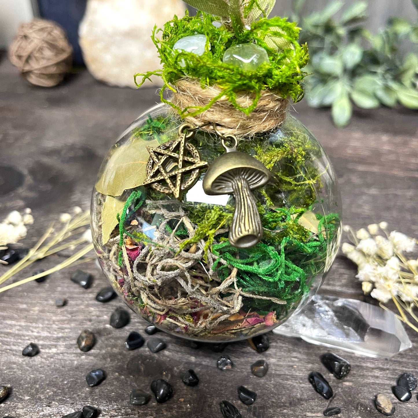 Green Witch Protection Witch Ball – A Guardian of Nature & Energy