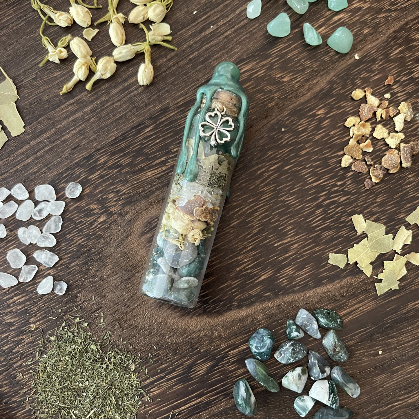 Abundance Spell Jar, Intention Jar, Witch's Spell Bottle