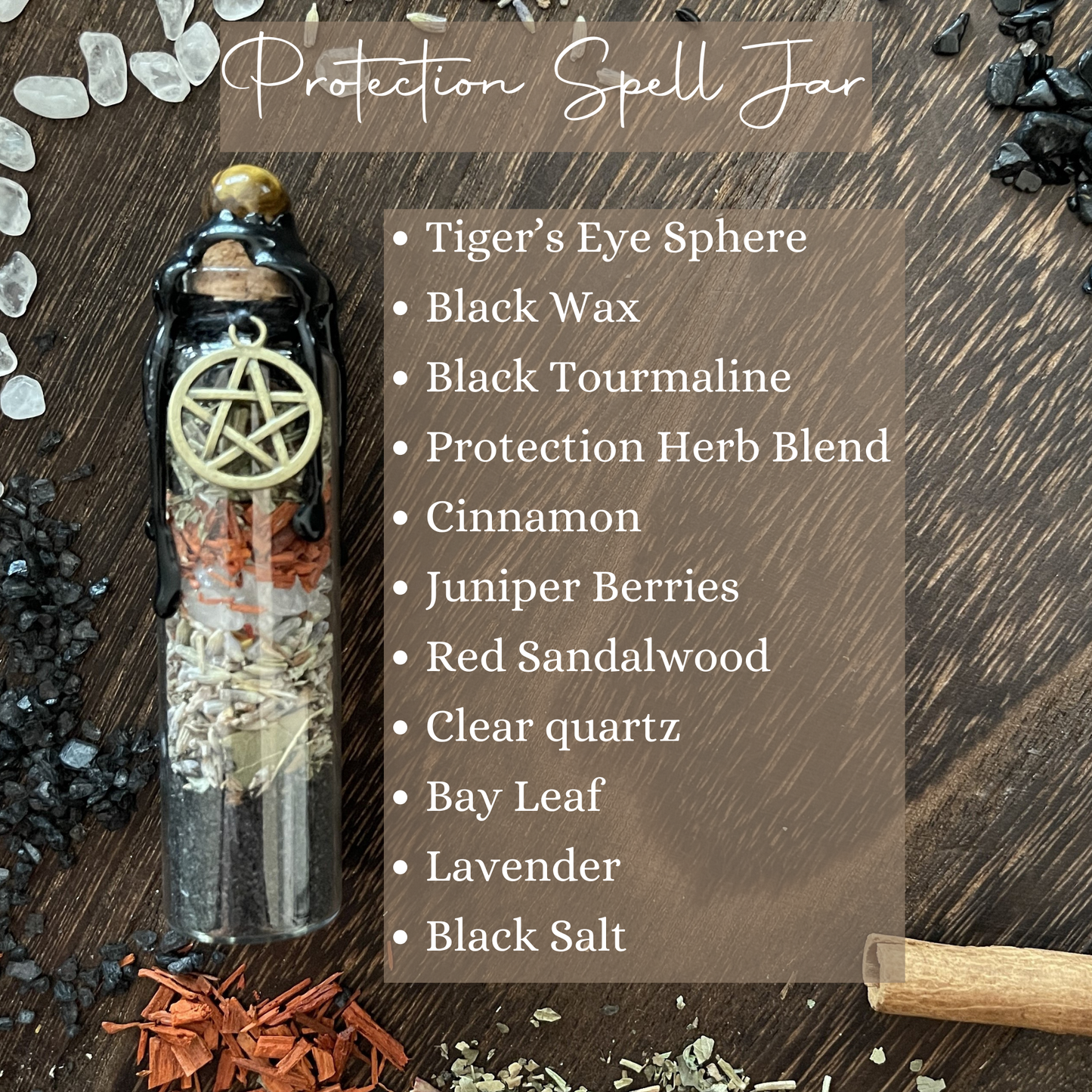 Protection Spell Jar, Intention Jar, Witch's Spell Bottle