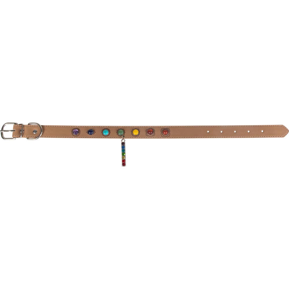 7 Chakras Pet Collar: Balance & Protection for Your Furry Companion Large