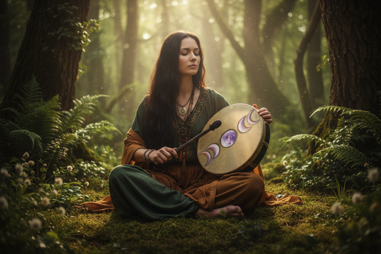 Ceremonial Drum - Moon Phases (Each)