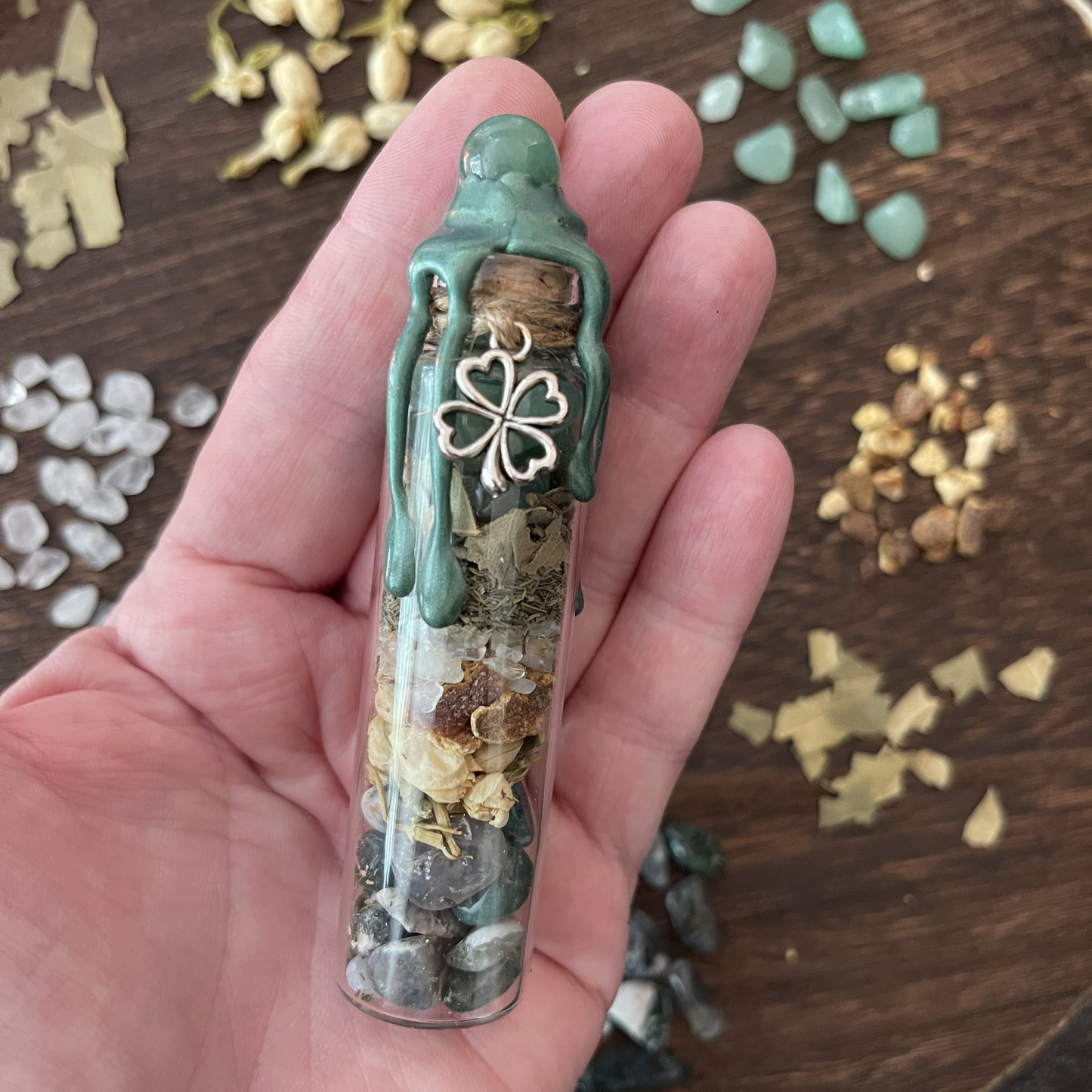 Abundance Spell Jar, Intention Jar, Witch's Spell Bottle