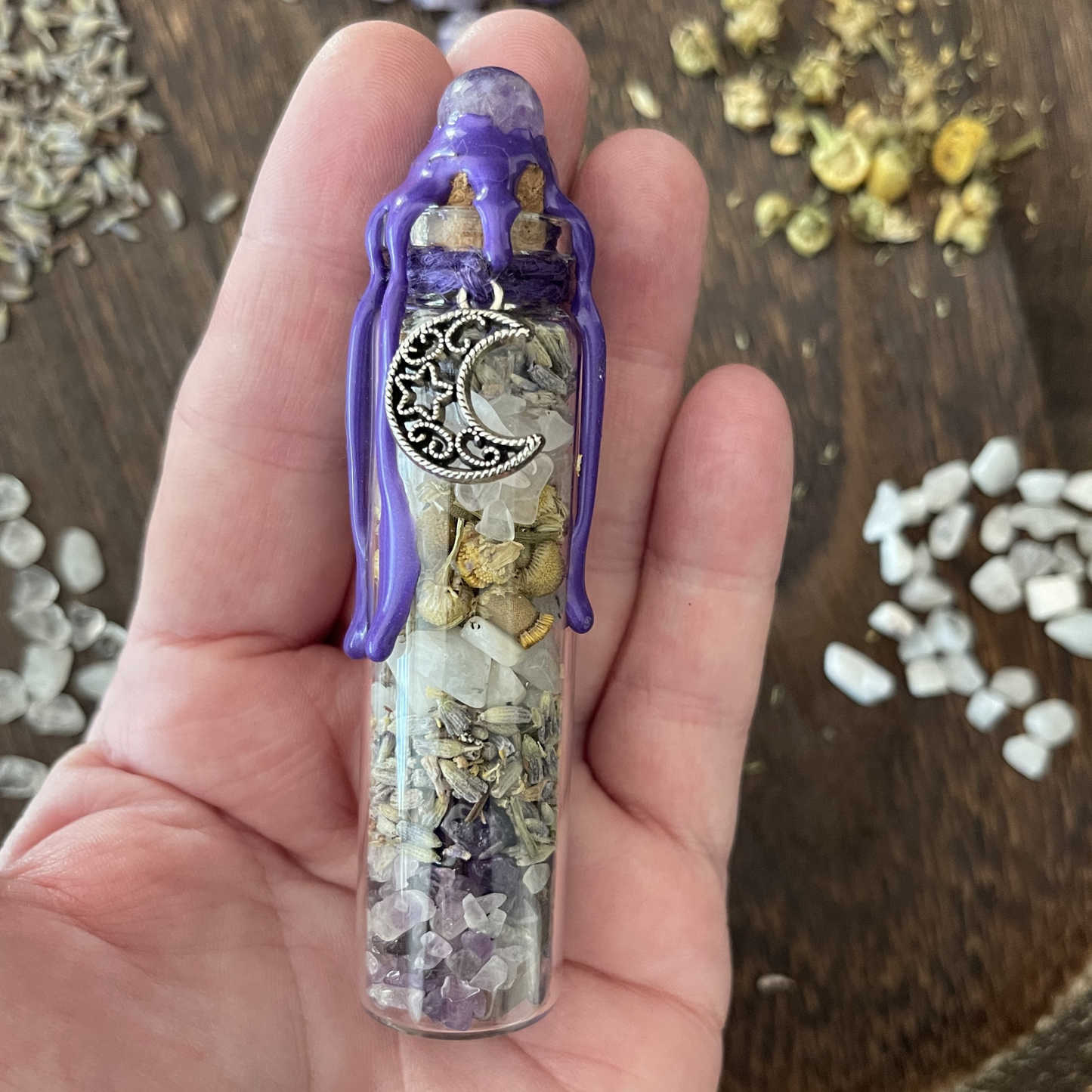 Serenity Moon Spell Jar, Intention Jar, Witch's Spell Bottle