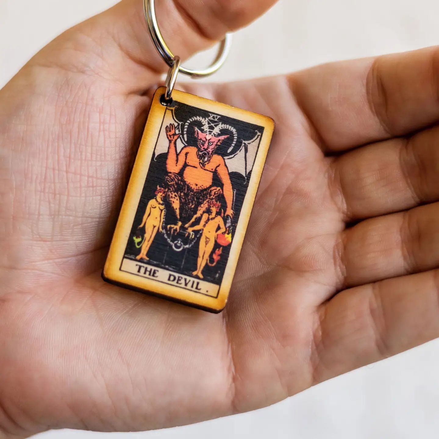 The Devil Tarot Keychain
