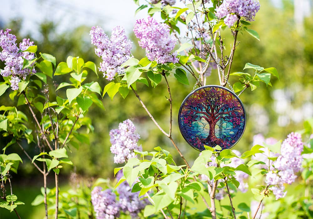 Glass Suncatcher 6in - Tree of Life