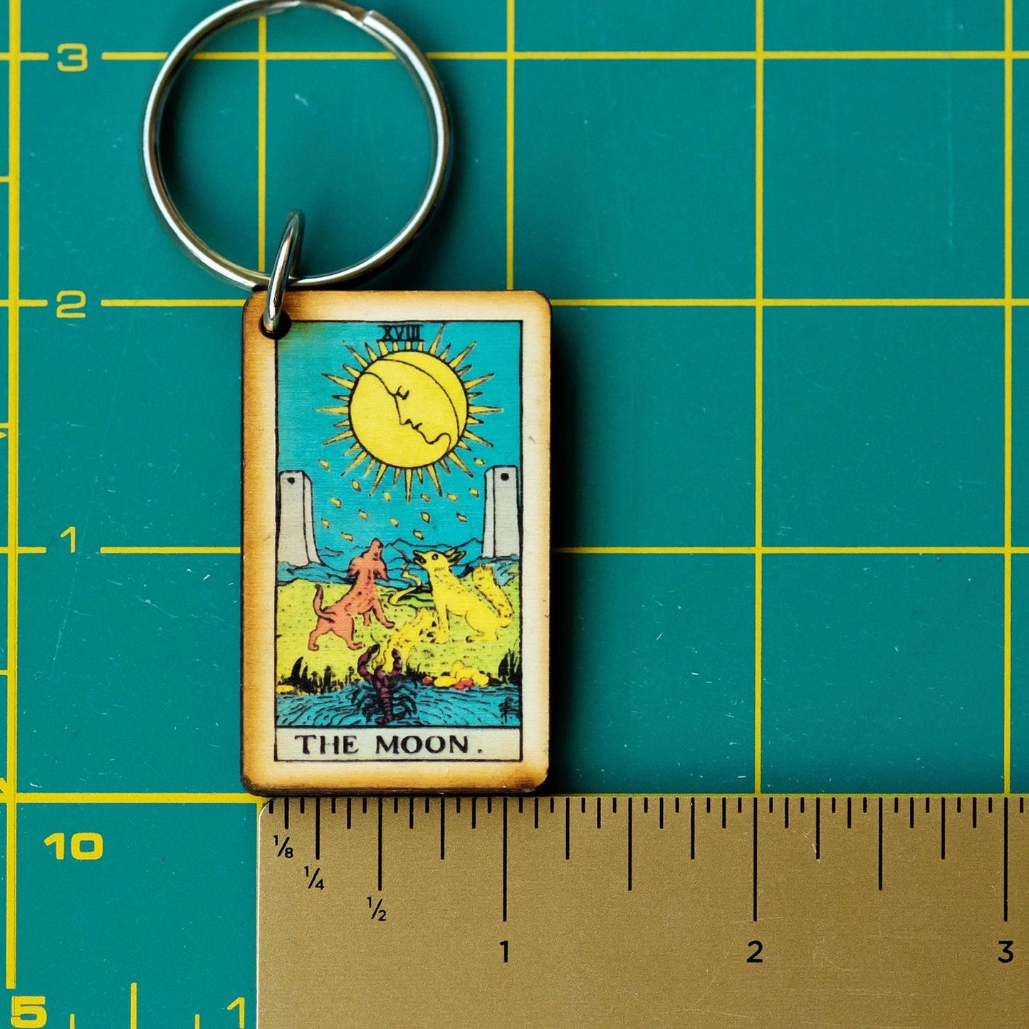 The Moon Tarot Keychain