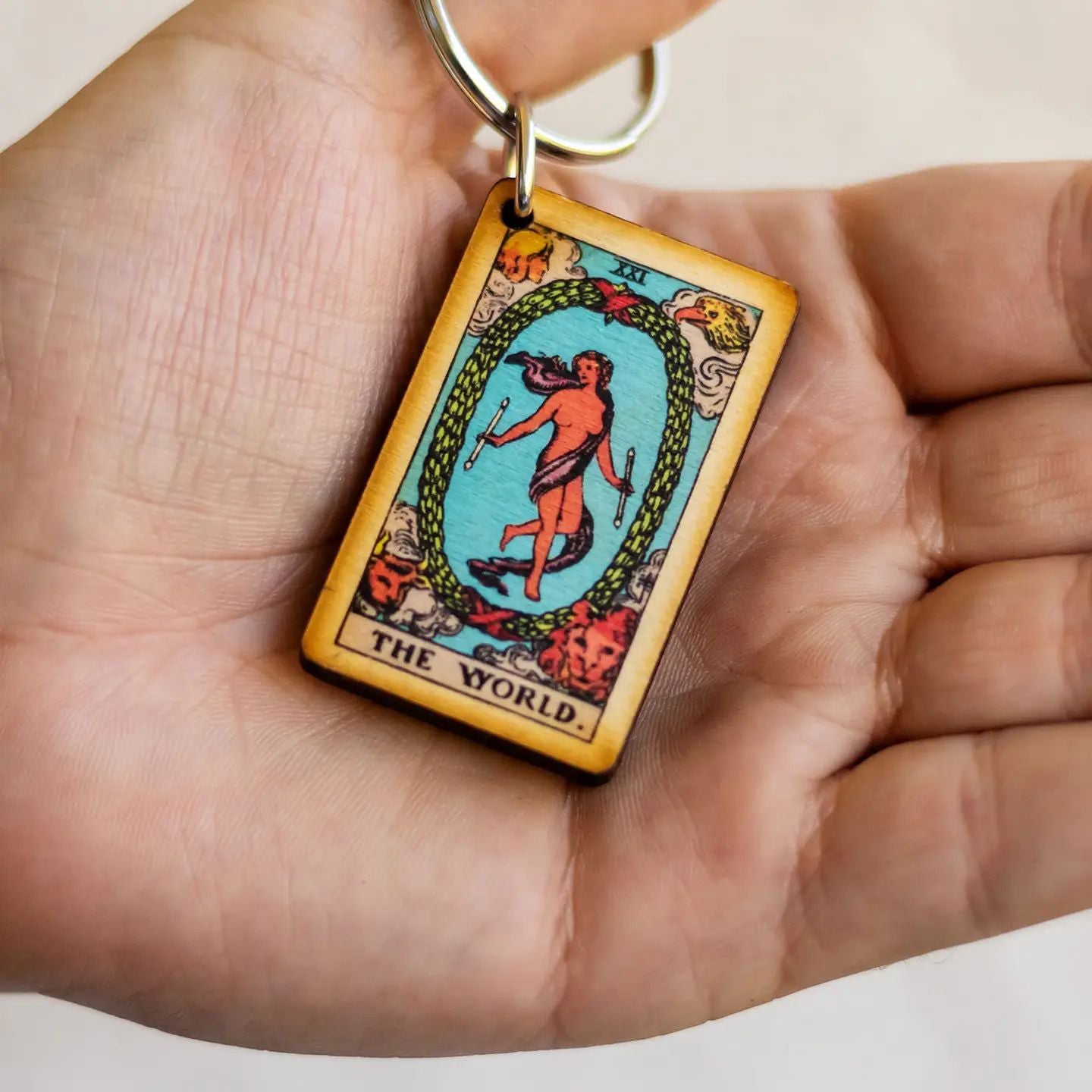 The World Tarot Keychain