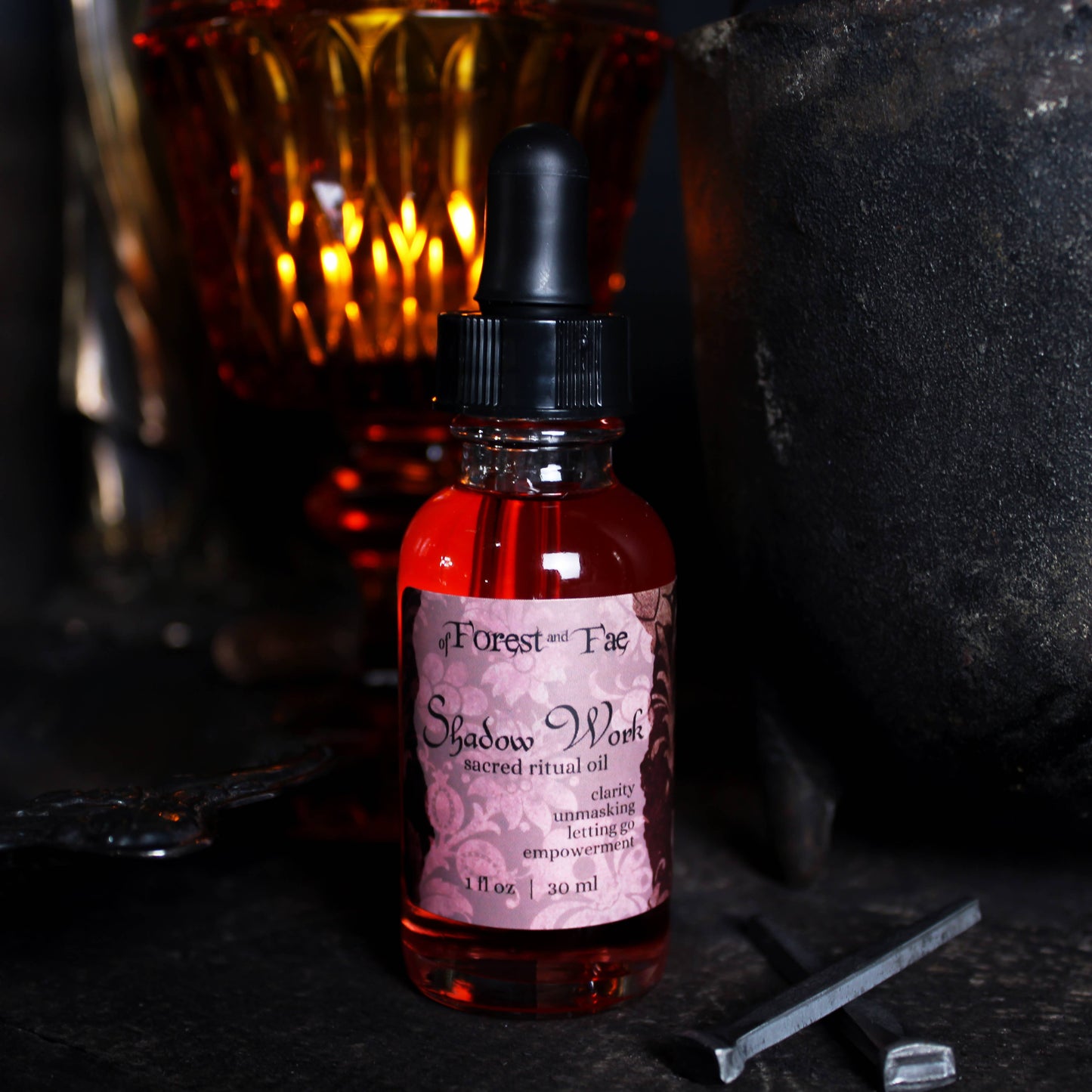 Shadow Work Ritual Oil • Herb Infused • Journey Work • Witch