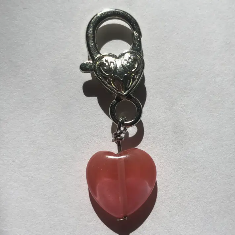 Cherry Quartz Crystal Pet Pendant - Love & Comfort Collar Charm