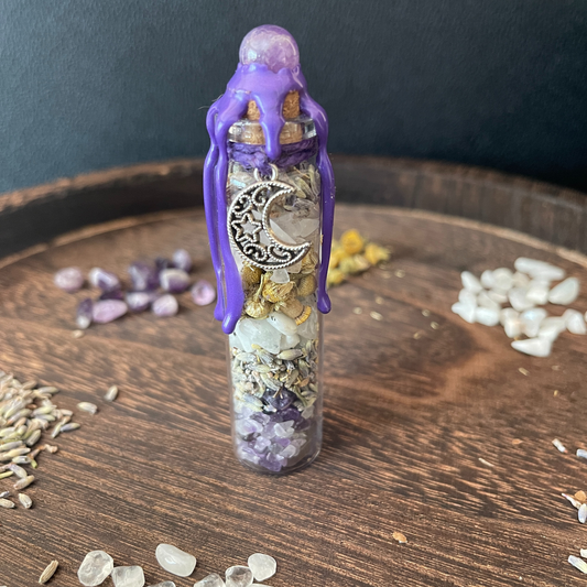 Serenity Moon Spell Jar, Intention Jar, Witch's Spell Bottle