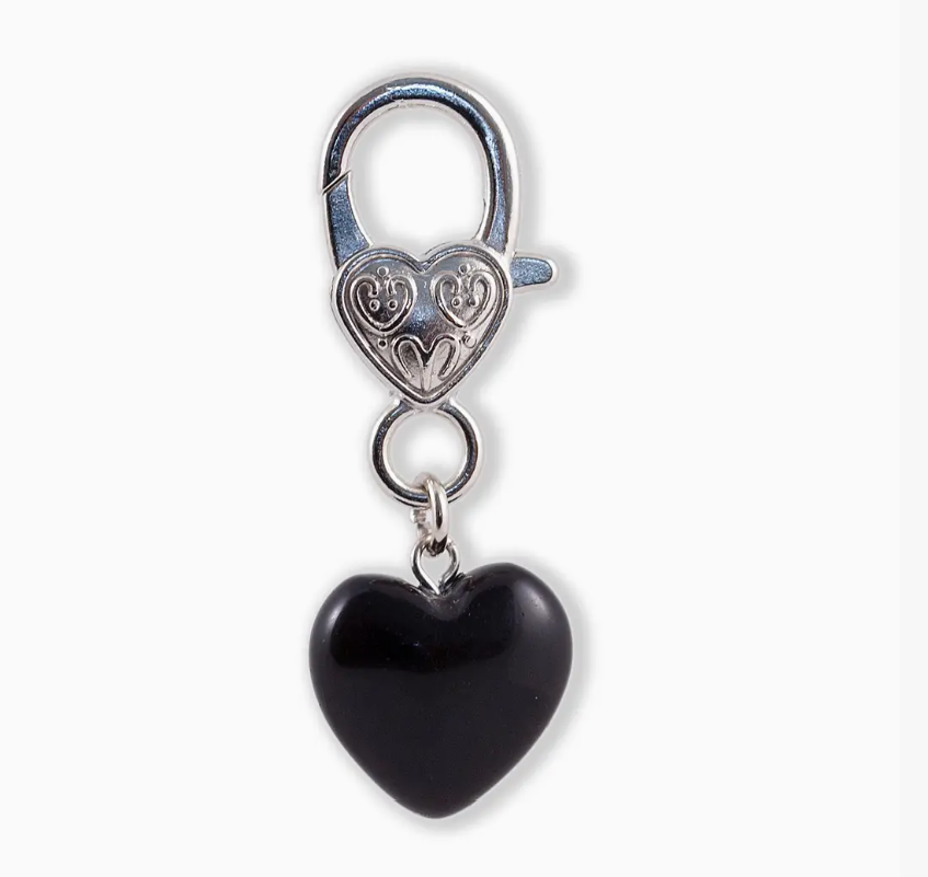 Black Obsidian Crystal Pet Pendant - Protection Collar Charm