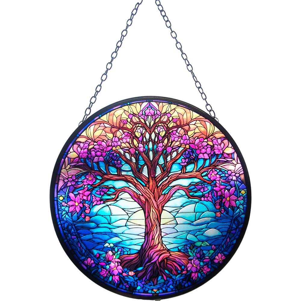 Glass Suncatcher 6in - Tree of Life