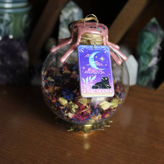 Moon Tarot Witch Ball – A Celestial Infusion of Intuition & Magic