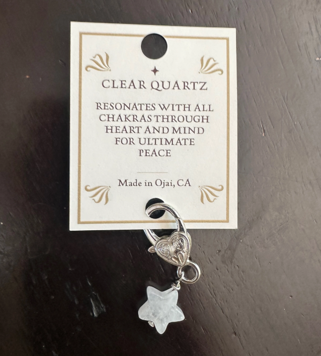 Clear Quartz Crystal Pet Pendant - Peace & Clarity Collar Charm