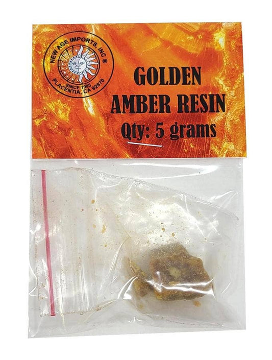 Golden Amber Resin Incense - 5g Warm Grounding Resin