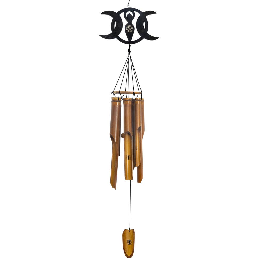 Bamboo Windchime - Triple Moon Goddess