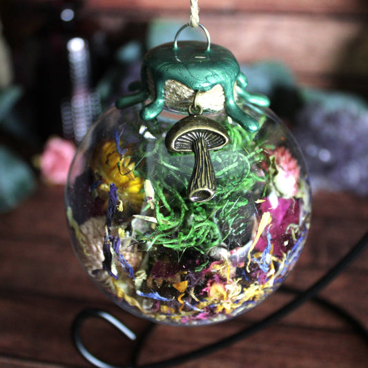 Forest Witch Ball, Witchy Decor, Cottagecore Mushroom Decor