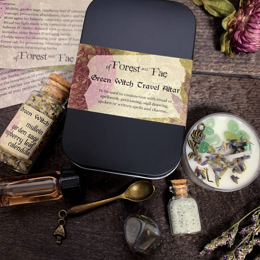 Green Witch Travel Altar