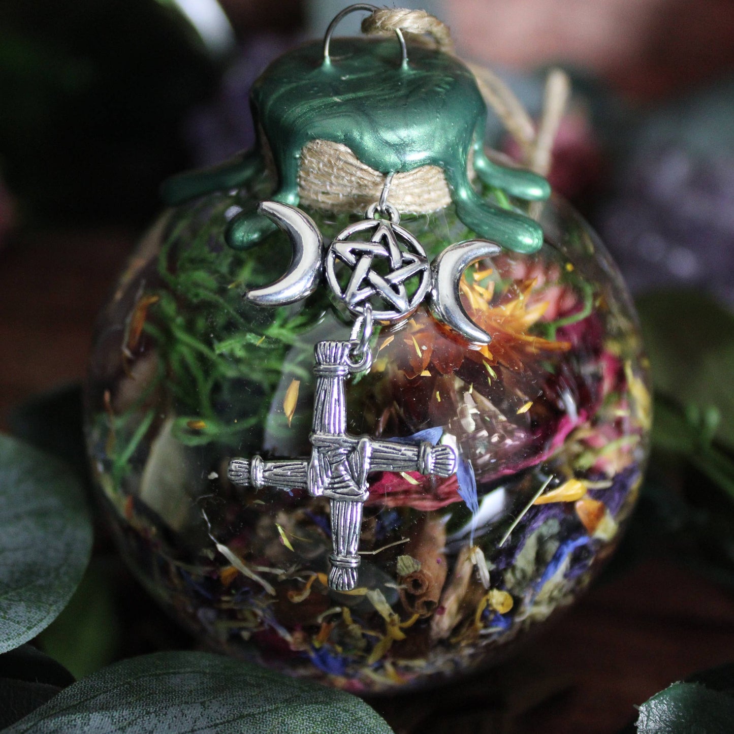 Brigid Goddess Witch Ball, Devotional Ornament, Altar Decor