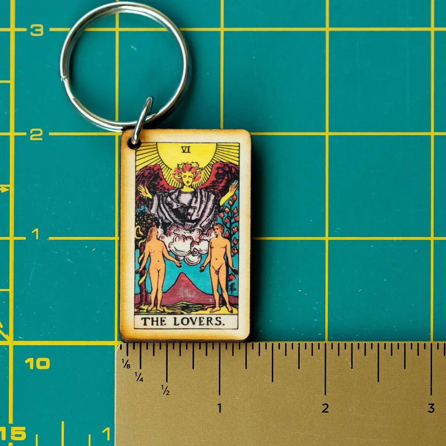 The Lovers Tarot Keychain