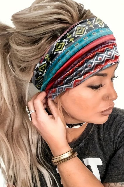 Boho Design Headband | Soft Stretchy Hair Accessory