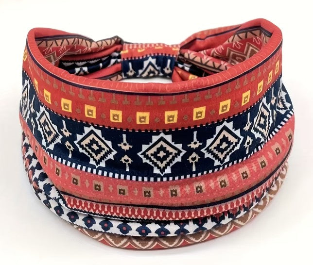 Boho Design Headband | Soft Stretchy Hair Accessory