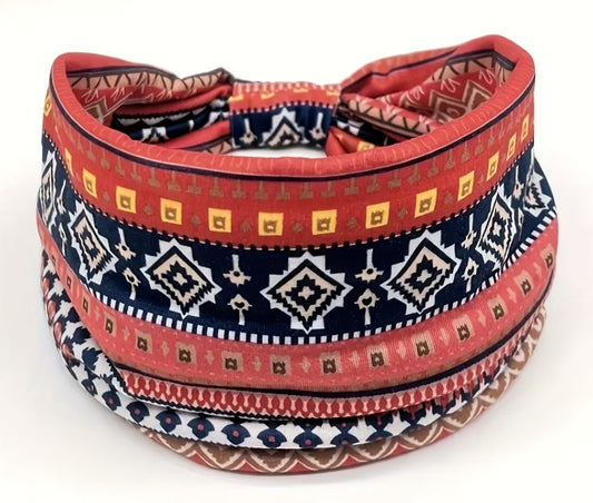 Boho Design Headband | Soft Stretchy Hair Accessory