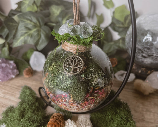 Tree Of Life Witch Ball, Witchy Decor, Cottagecore