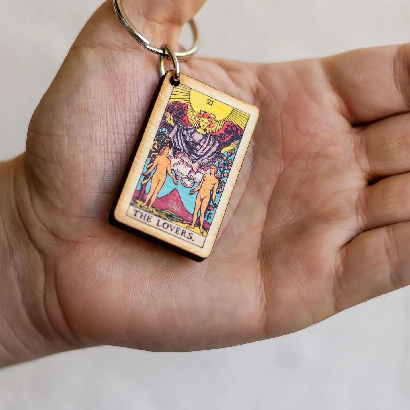 The Lovers Tarot Keychain