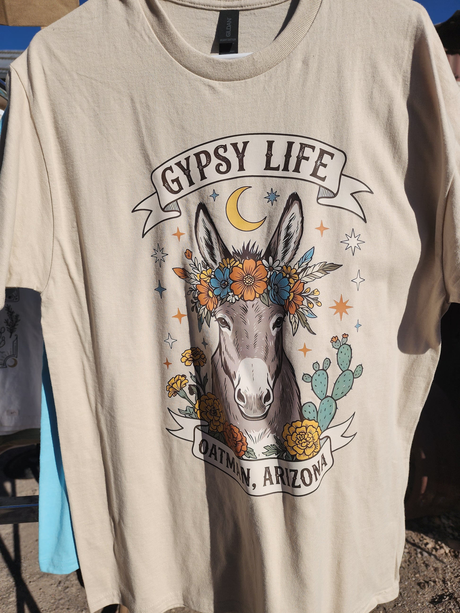 Oatman AZ flower donkey Comfort Colors t-shirt