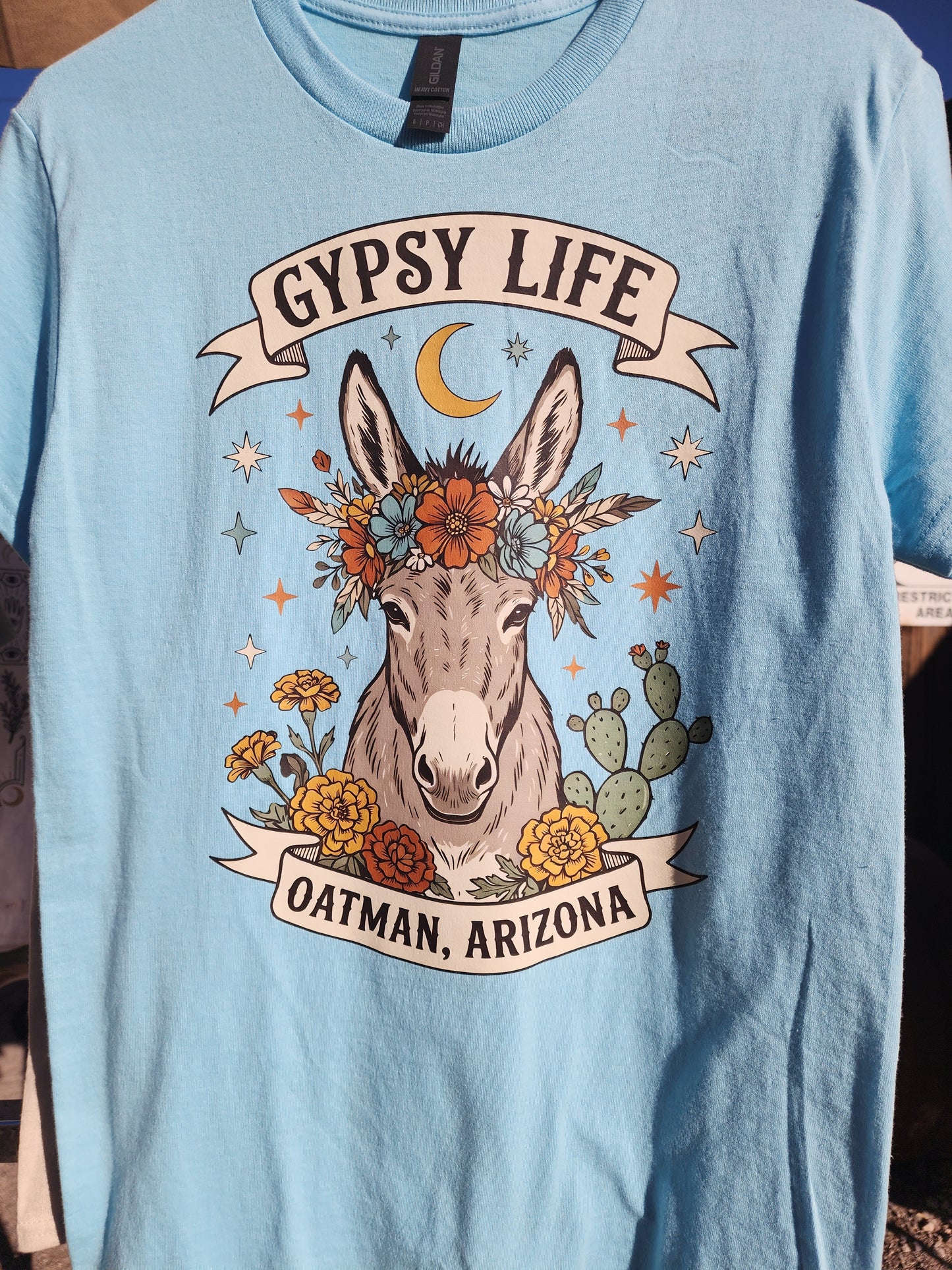 Oatman AZ flower donkey Comfort Colors t-shirt