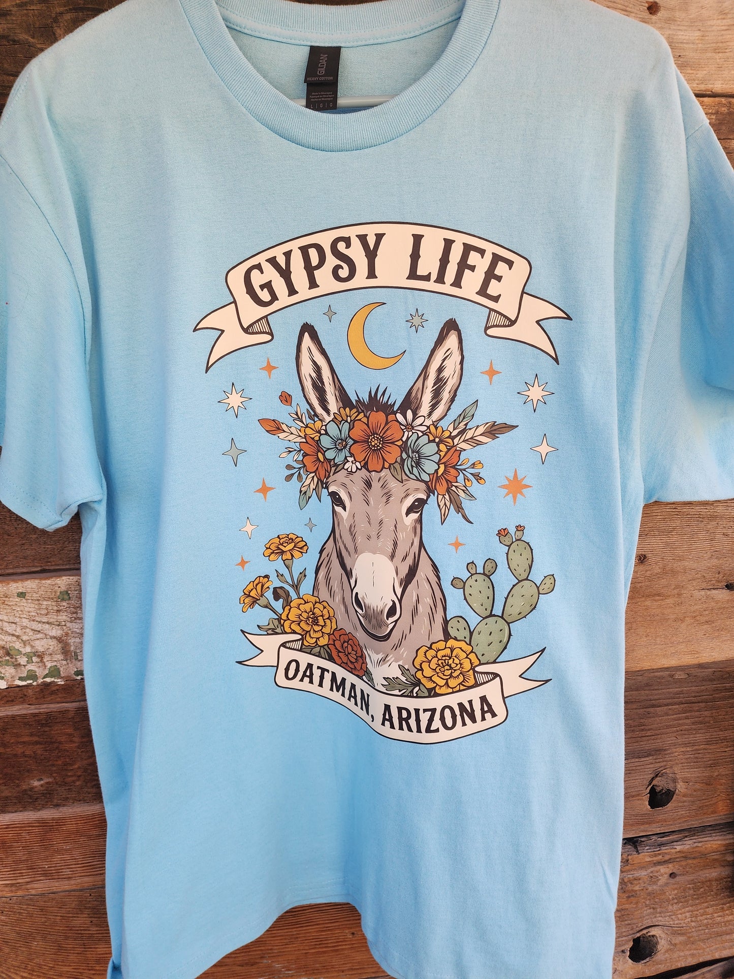 Oatman AZ flower donkey Comfort Colors t-shirt