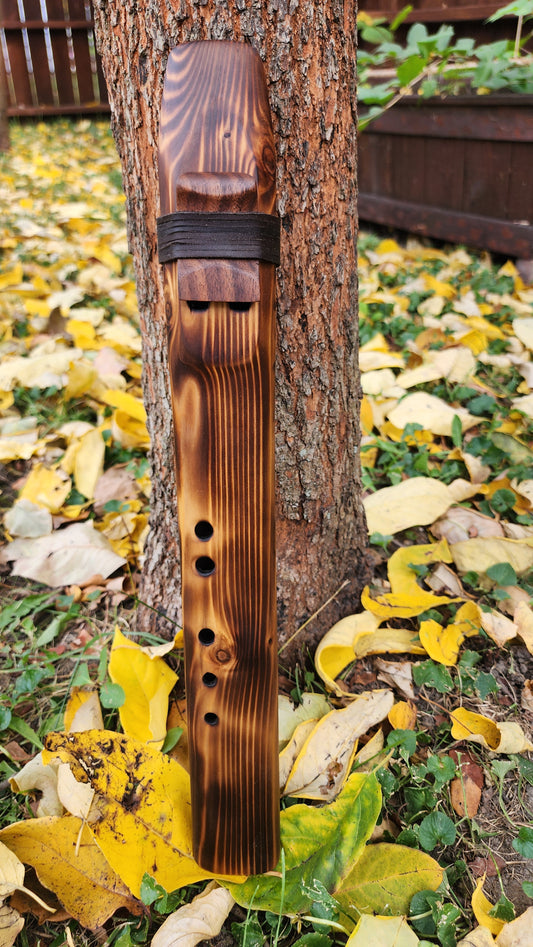 Drone Flute — Handcrafted Double Flute in the Key of A, 432 Hz — One of a Kind