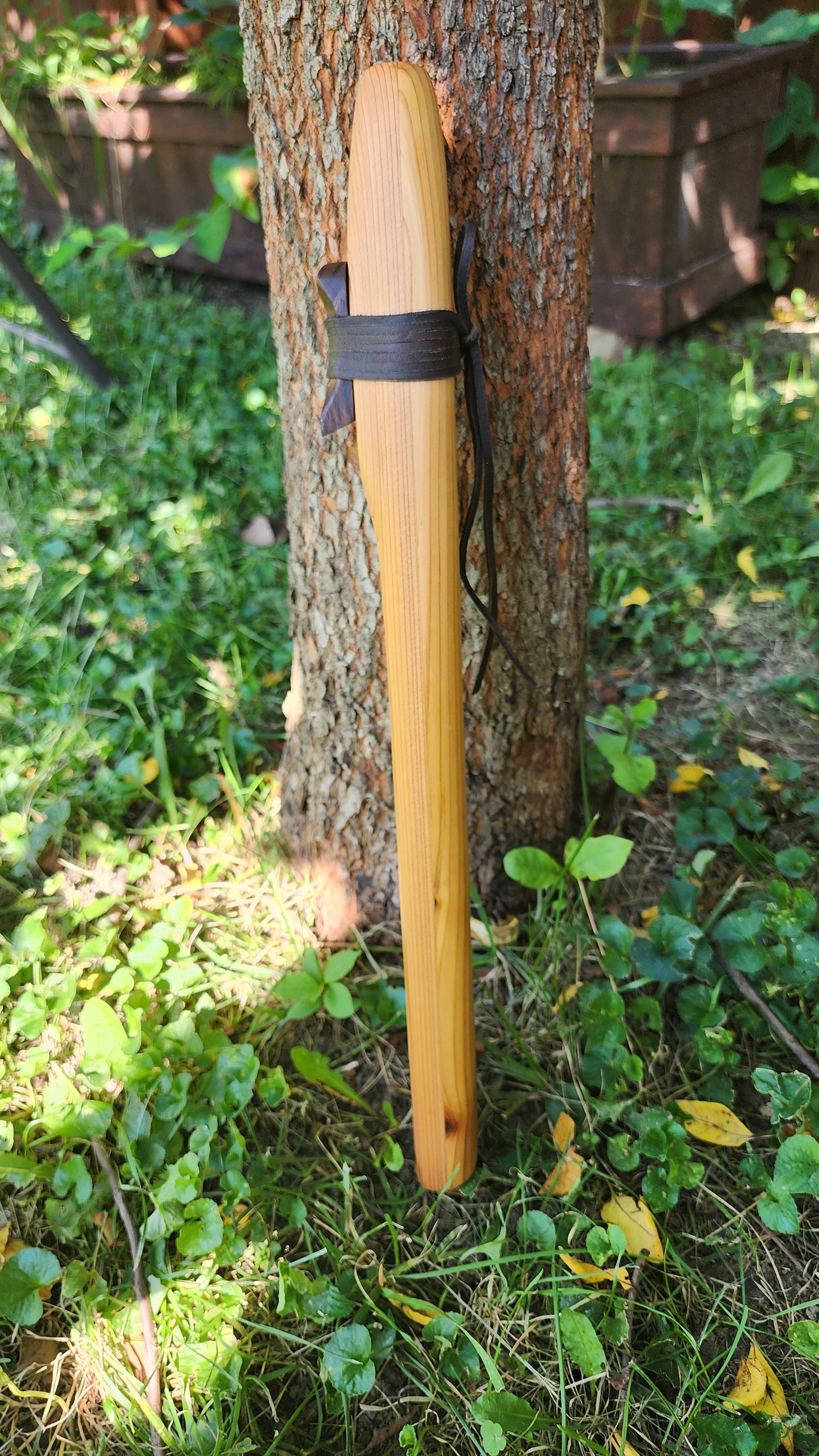 Drone Flute _ Native American Style — Western Cedar — Handcrafted Double Flute in the Key of A, 432 Hz — One of a Kind