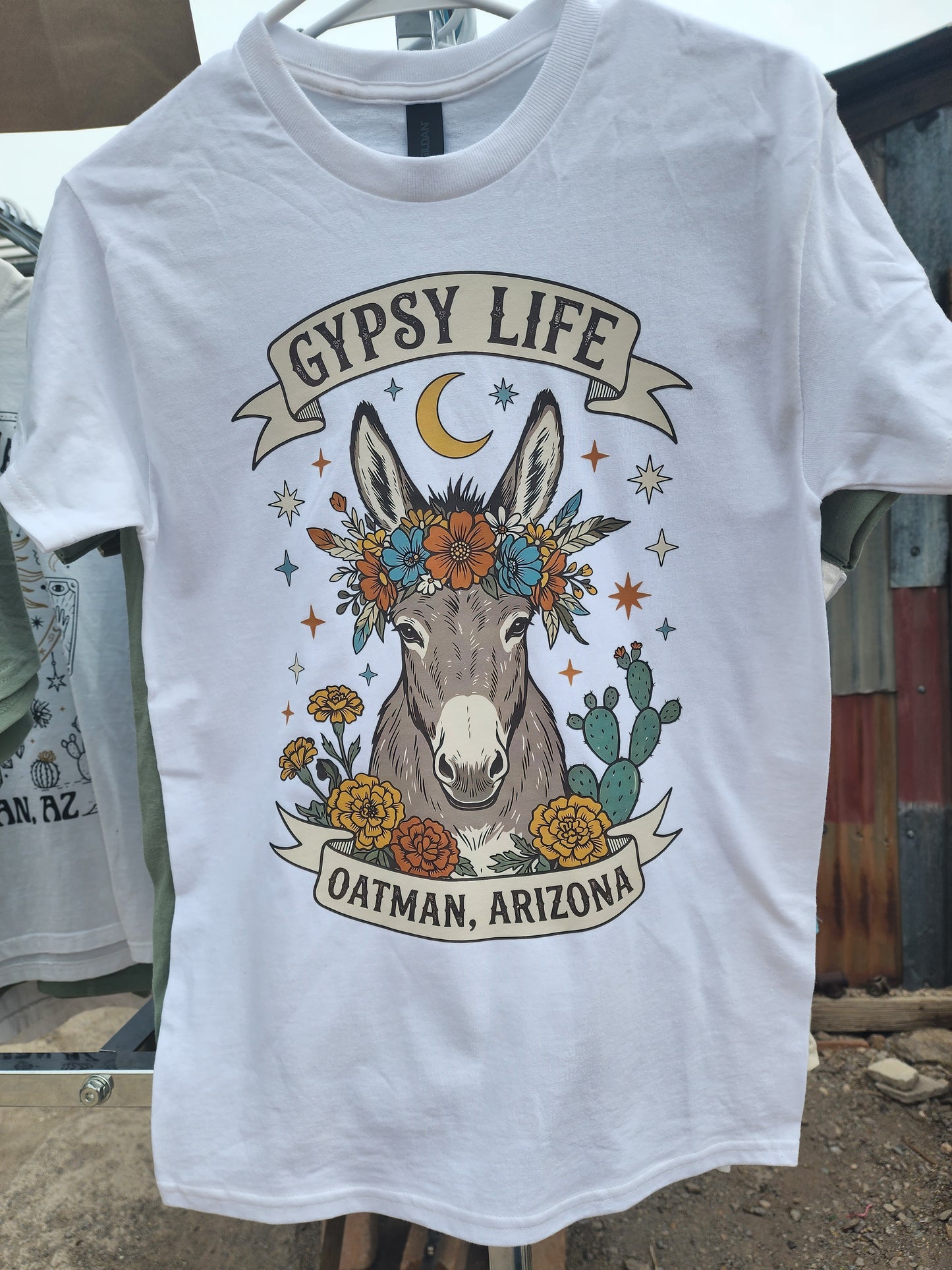 Oatman AZ flower donkey Comfort Colors t-shirt