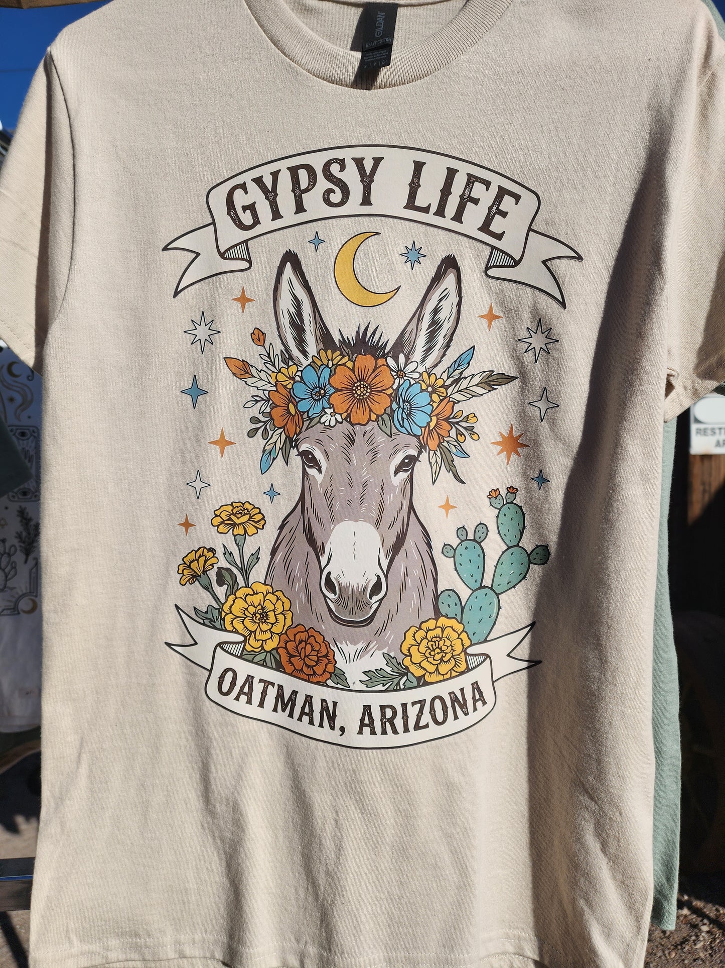 Oatman AZ flower donkey Comfort Colors t-shirt