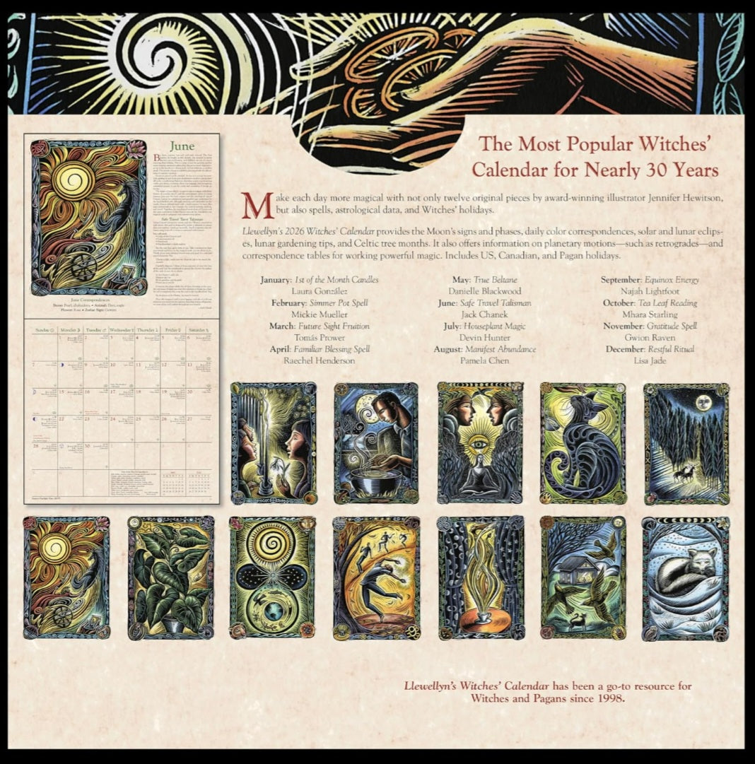 LLEWELLYNS Witches' Calender 2026