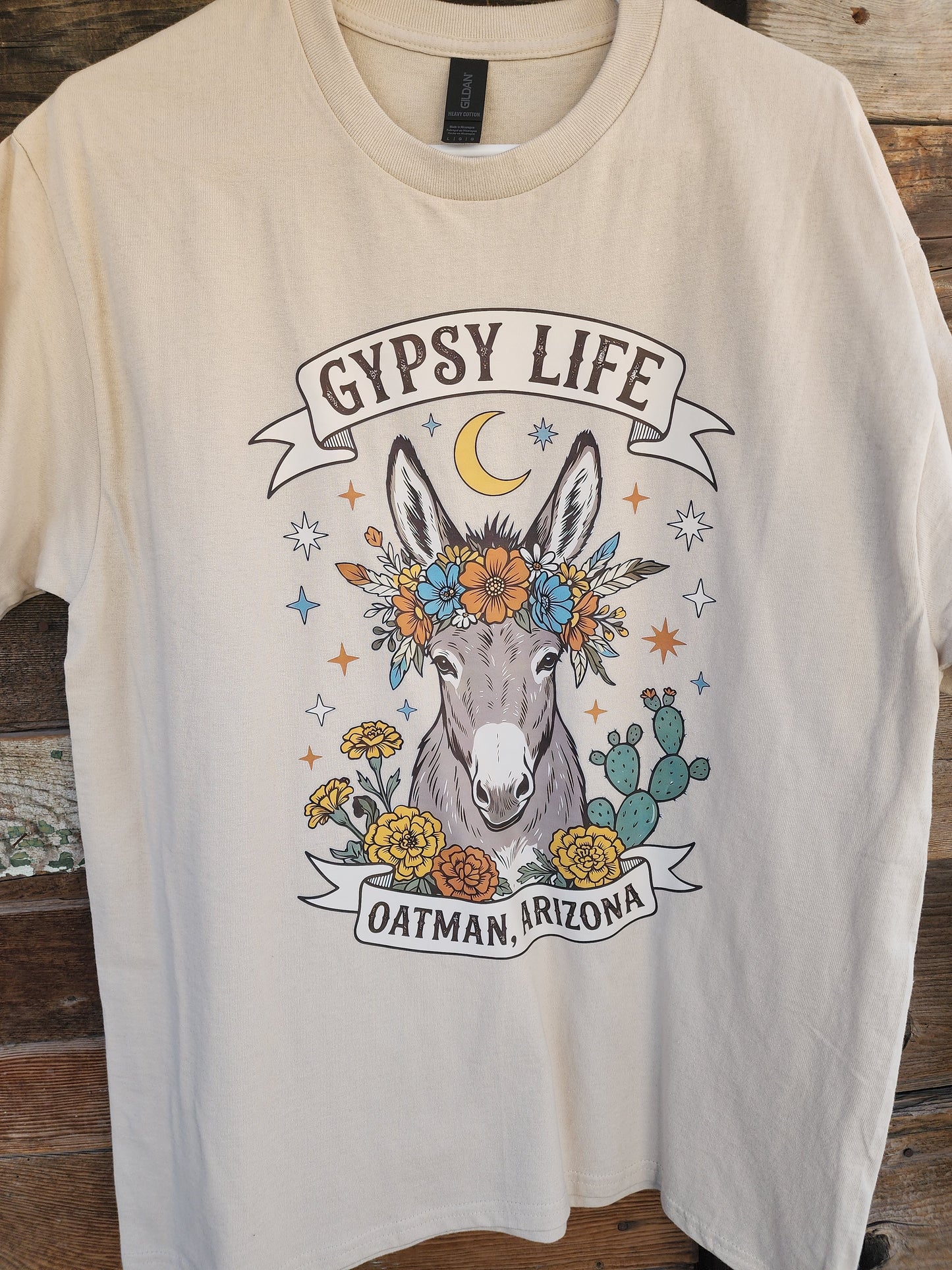 Oatman AZ flower donkey Comfort Colors t-shirt