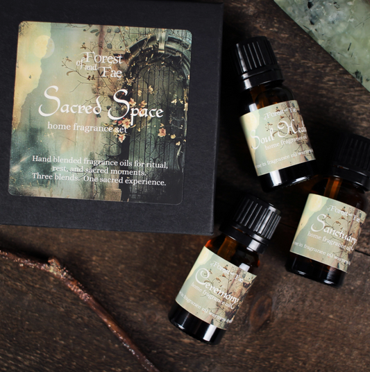 Sacred Space Home Fragrance Set | 3 Ritual Oil Blends for Diffusers & Oil Warmers