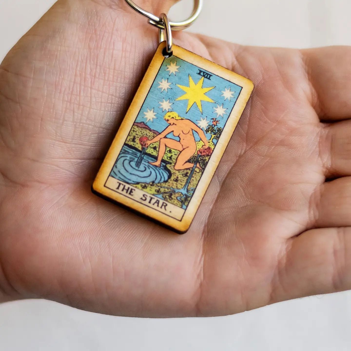 The Star Tarot Keychain
