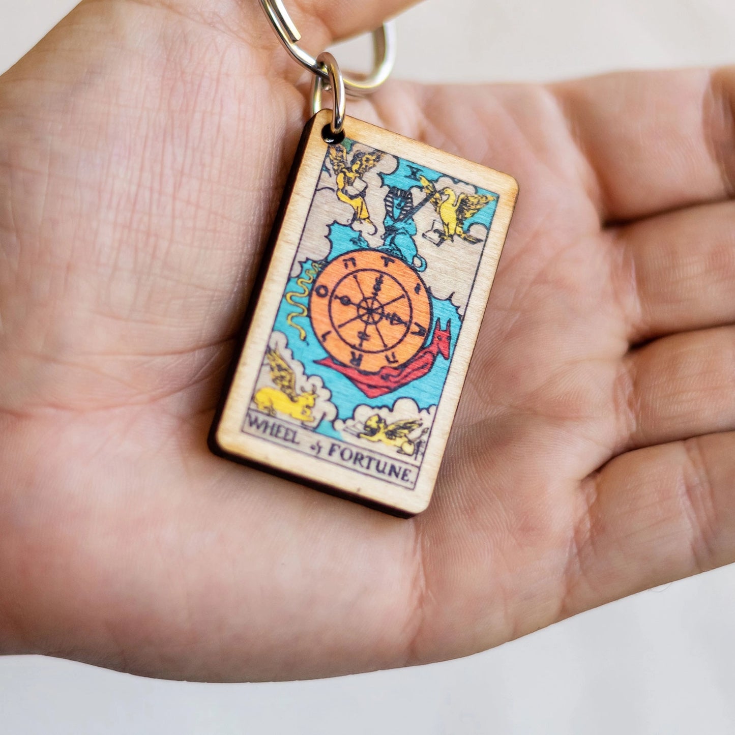 Wheel Of Fortune Tarot Keychain
